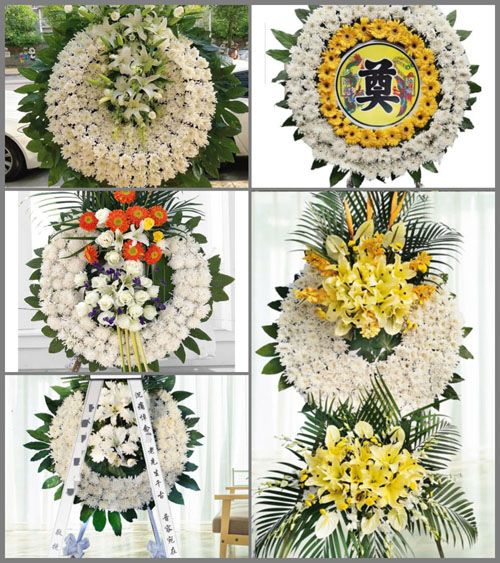 广东江门市蓬江区环市街道里村村花圈速递